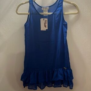 Jessica Simpson Blue Sheer Coverup Kids Size 14 NWT